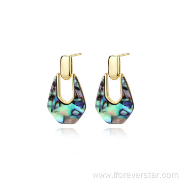 Abalone Shell of Pearl Earing 925